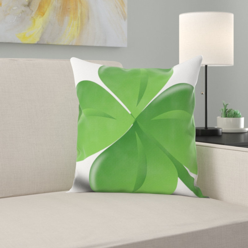 Coussin 4 feuilles de trèfle