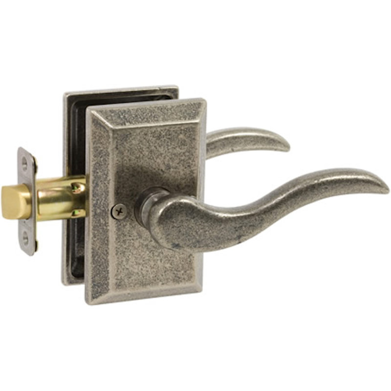 Levier de porte Sandcast, Droite, Étain vieilli