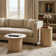 Aurel Buchheit Modern Round Pedestal End And Coffee Table Set