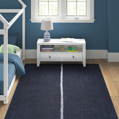 Tapis bleu marine / gris Amdrew