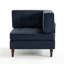 Fauteuil capitonné modulaire en velours côtelé-231553970