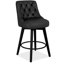 Tabouret de bar et de comptoir pivotant en bois massif Malakeh-100865017-100865018
