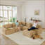 Canapé modulaire surdimensionné en velours côtelé de 116 po avec coin et repose-pieds-1592913471