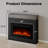 Electric Fireplace with Mantel, Fireplace TV Stand with Electric Fireplace Heater, Low Noise, Remote Control, Touch Screen, Timer, Adjustable Flame Color & Brightness-527377817-527377819