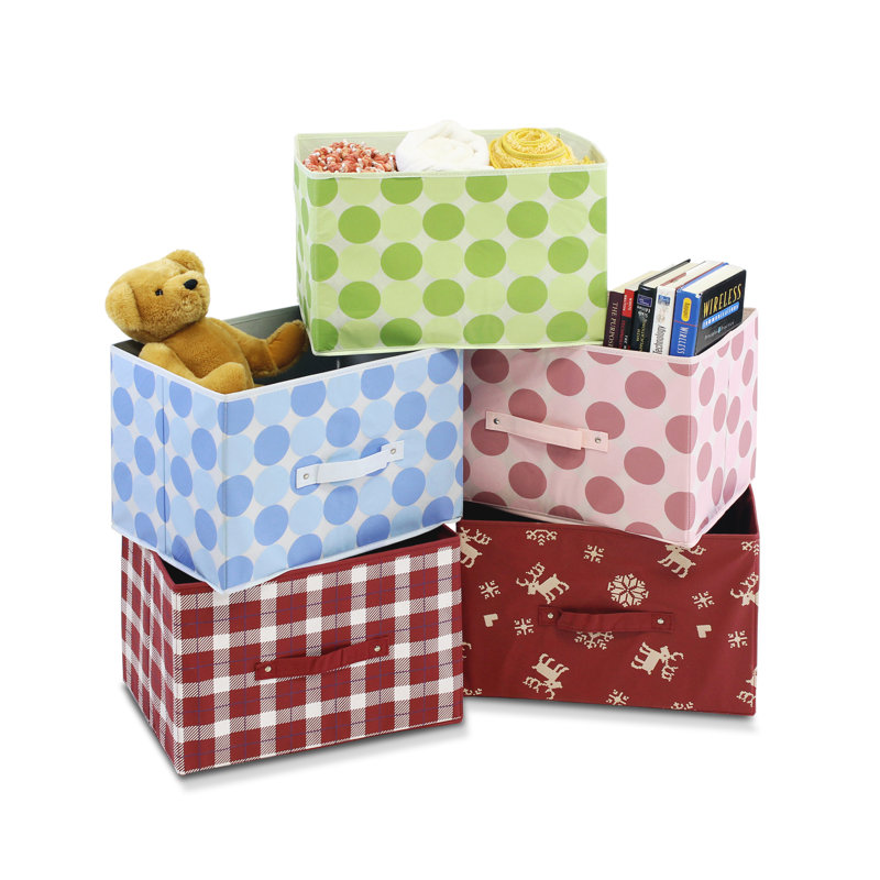 Rebrilliant Fabric Decorative Bin, Pink