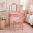 Teamson Kids Gisele Wooden Polka Dot 2-pc. Play Vanity for Accessories-157656103