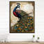 Illustration d'un timbre sur un paon Glorious - animaux-99640614