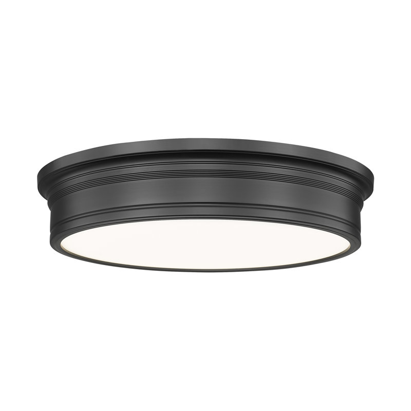 Plafonnier encastré 1 lumière noir mat Mafalda, Noir mat