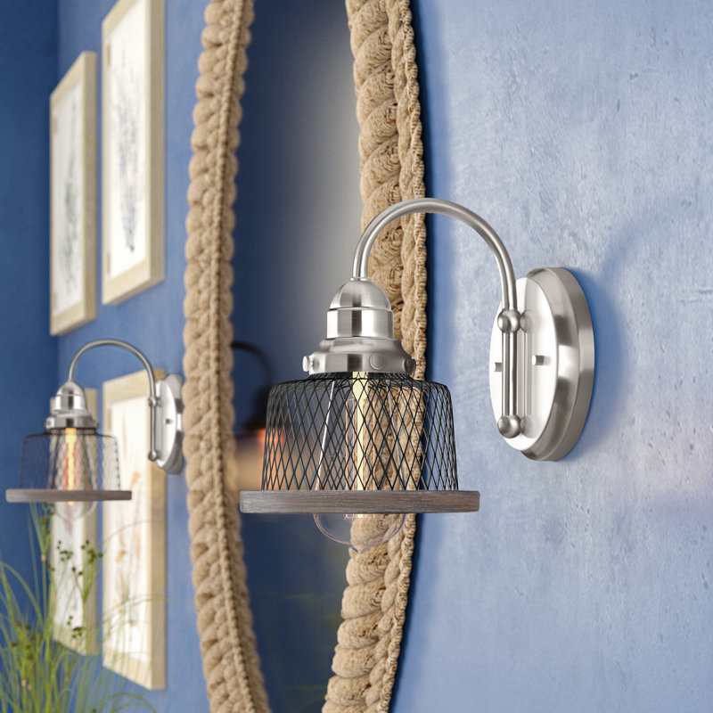 Kriner Dimmable Bath Sconce, Brushed Nickel