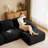 114" L-Shaped Modular Sectional Sofa For Living Room,Flannelette Fabric,3-Seater Couch,Deep Seat,Boneless Sofa,Movable Ottoman,Buckle Connection,Anti-Slip Design,No Assembly-231793788
