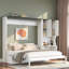Lit escamotable multifonctionnel avec canapé, bureau et armoire de rangement - Conception pliable peu encombrante-970984678