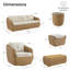 Ensemble de conversation d'extérieur en osier avec chaises pivotantes Cambelle-333465278-333572322