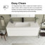 Ensemble de meuble-lavabo simple 48 po avec surface solide 48 po-261396134-261396132