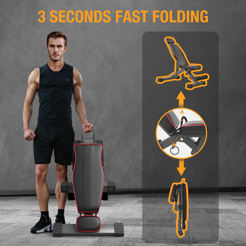 Adjustable foldable Incline Weight Lifting Gym Bench