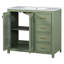 Meuble-lavabo 36 po avec lavabo en céramique, 3 tiroirs-1893043321