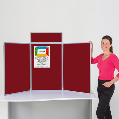 Free-Standing Reversible Bulletin Board 110cm H x 180cm W