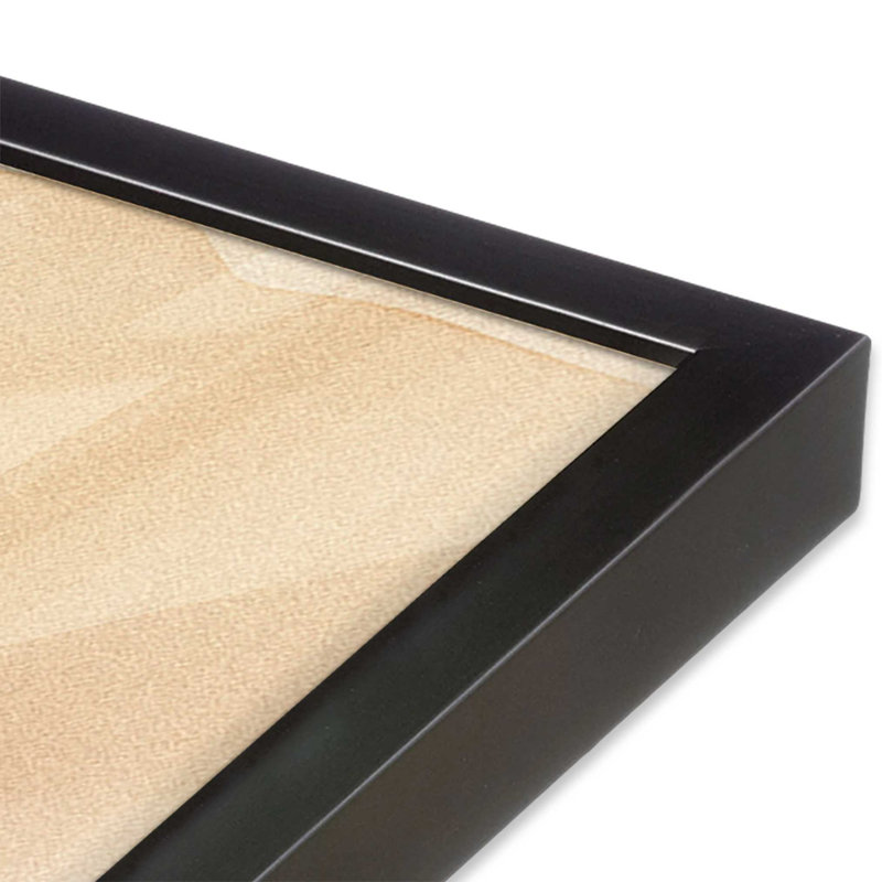 Échos brûlés II, Cadre simple en zinc patiné, H 15,25 po x l 12,25 po