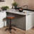 Vintage Swivel Bar Stool 22.04-25.98Inch Height Adjustable Industrial Counter Stools For Kitchen Island Farmhouse Shop Chair With Footrest