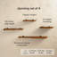 Tablettes flottantes murales en bois massif Valetta-1298926264