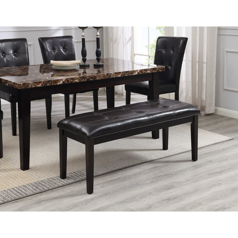 Habsa Cotton Blend Upholstered Bench