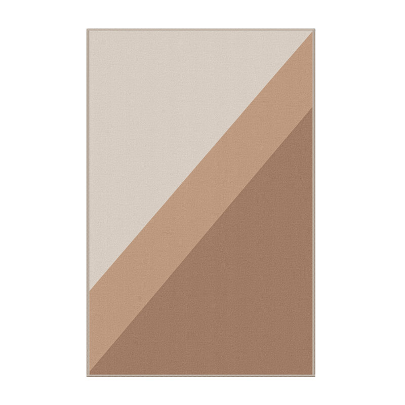 Tapis brun doux et moelleux Elwell, 5 x 8