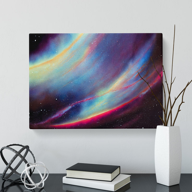 Galaxy Watercolour Vol.1 - Wrapped Canvas, 40cm H x 60cm W x 3cm D