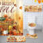 Ensemble de 8 rideaux de douche Hello Fall - Autumn Harvest
