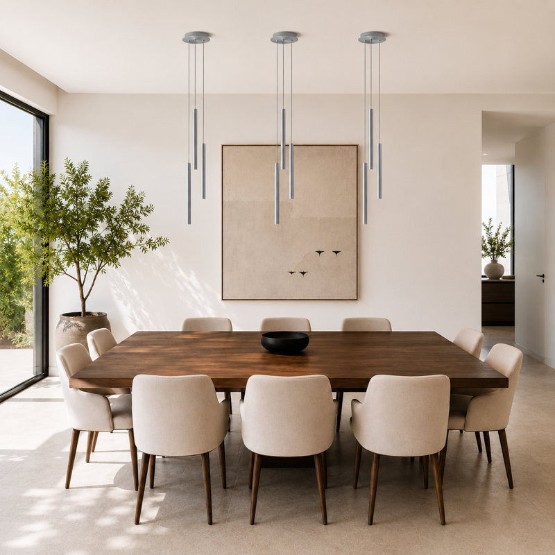 Baileyton 3 - Light LED Cluster Pendant, Nickel