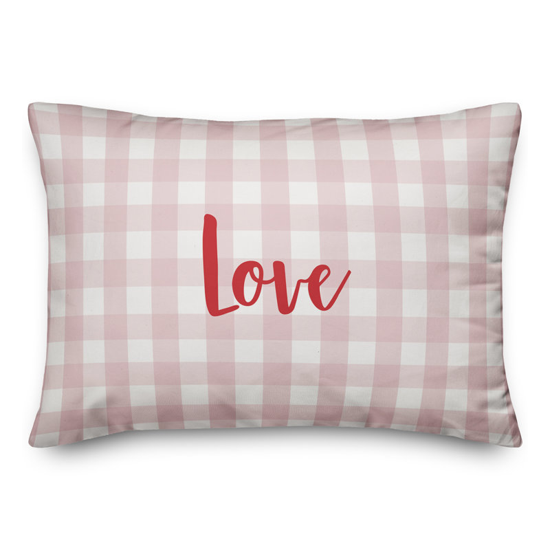  Coussin Love, Rouge / rose
