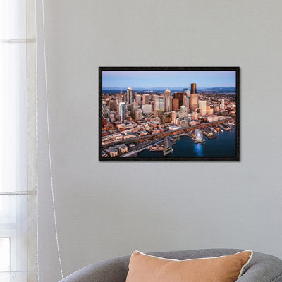 Seattle Downtown At Dusk by Matteo Colombo - Gallery-Wrapped Canvas Giclée on Canvas