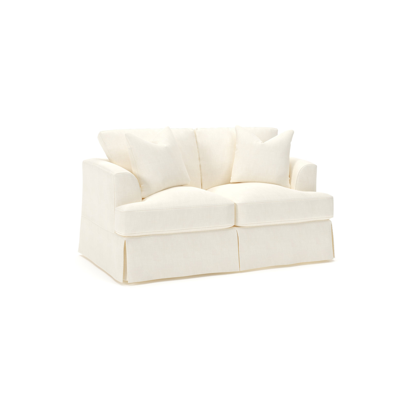 Lucia 66" Loveseat, Conversation Pearl Basketweave