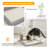 Cat Scratch Column, Double Cat Scratch Post with Removable Pompom