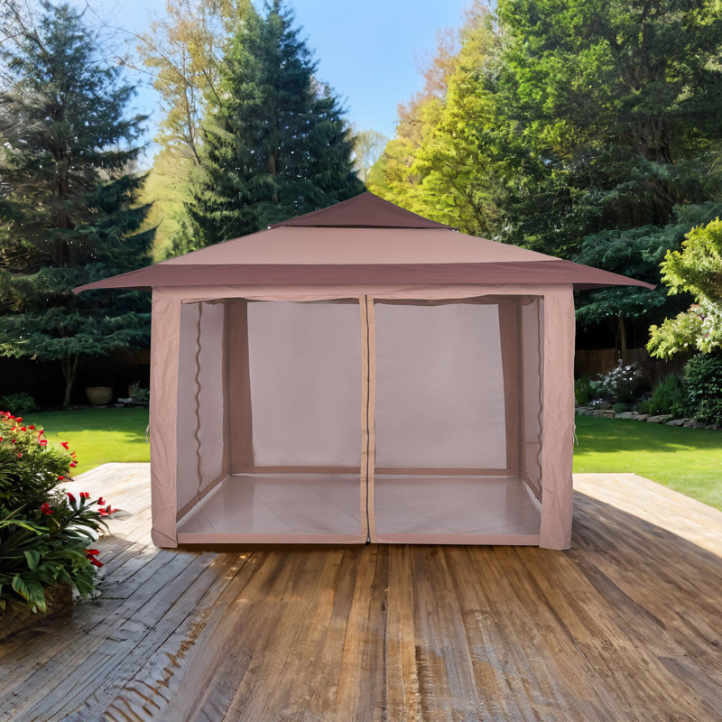 Baskenza 12 Ft. W x 12 Ft. D Steel Dome Gazebo