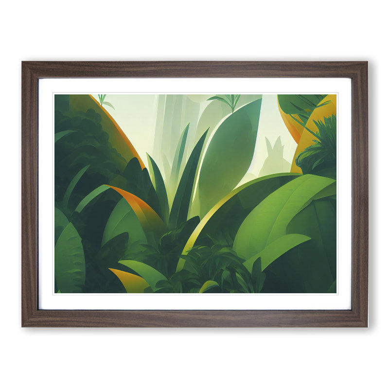 Deep in the Jungle - Framed Print, Walnut, 34cm H x 46cm W x 2cm D