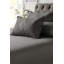 Drap très grand La Shantam, 100% coton, très doux et respirant, inclus: 1 drap plat (116 po x 104 po) et 2 taies décoratives matelassées (20 po x 32 po) - gris foncé-117990333-117990338