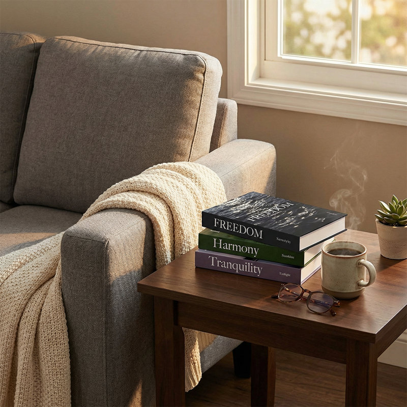 Livres décoratifs de divertissement (ensemble de 3)