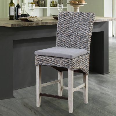 Pacific Storm Seagrass Counter Chair