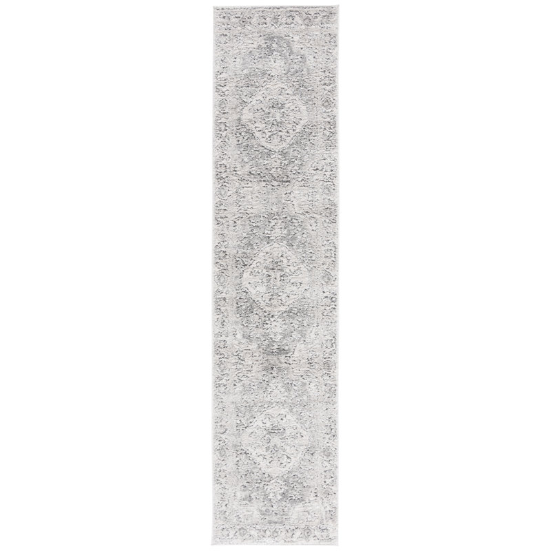 Tapis oriental tissé à la machine en polypropylène / jute Mahle, Tapis de couloir 2 pi 2 po x 9 pi