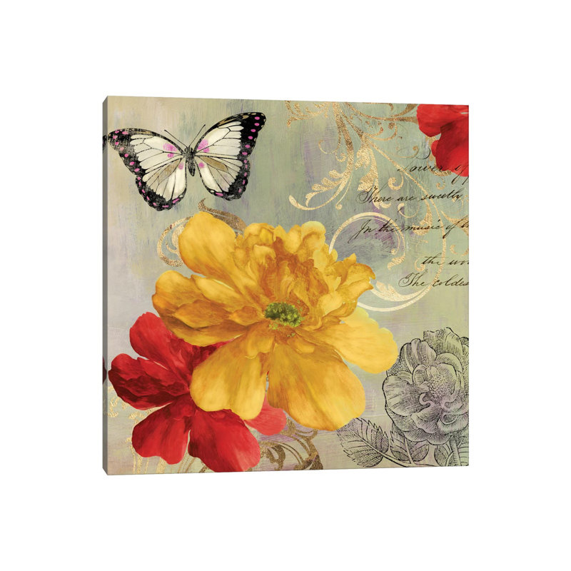 Cottage Yellow by Asia Jensen - Wrapped Canvas Painting, 30.48cm H x 30.48cm W x 1.91cm D