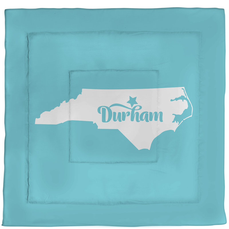 Modern & Contemporary Polyester Percale Comforter, Queen Comforter, Teal