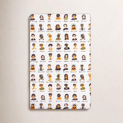 Women in History Muslin Fitted Crib Sheet