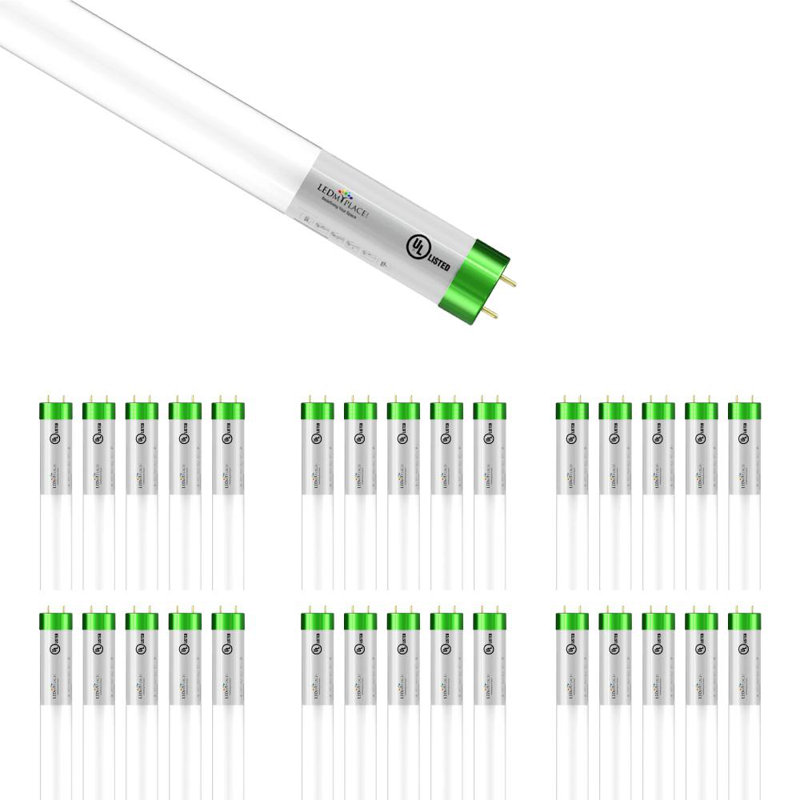 18 watts (équivalent à 50 watts), ampoule à DEL T8 non-à intensité variable, culot G13/à deux broches, 6 500 K