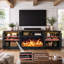 Meuble télé 97 po Farmhouse Fireplace-113714998