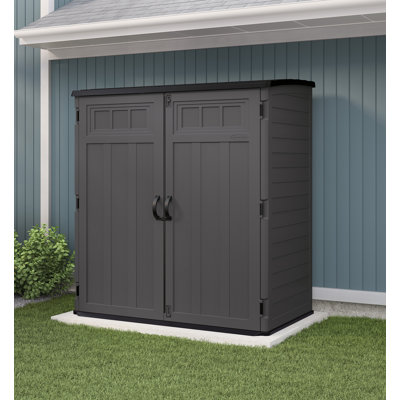 Suncast 5 ft. 10.5 in. W x 3 ft. 8.25 in. D Resin Vertical Storage Shed -  BMS6225D