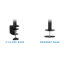 Mount-It! Full Motion Adjustable Dual Monitor Mount Fits 2 Computer Screens 17 - 32 in. with C-Clamp
