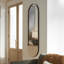 Grand miroir ovale en travertin Uttermost Russo