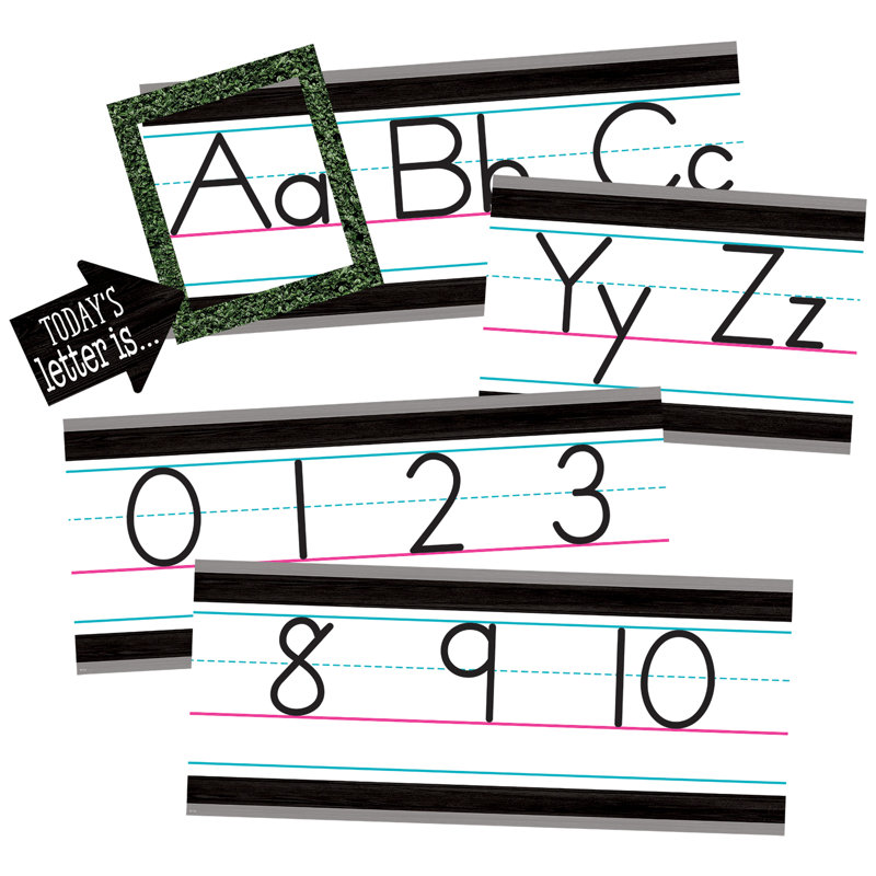 Alphabet de campagne moderne