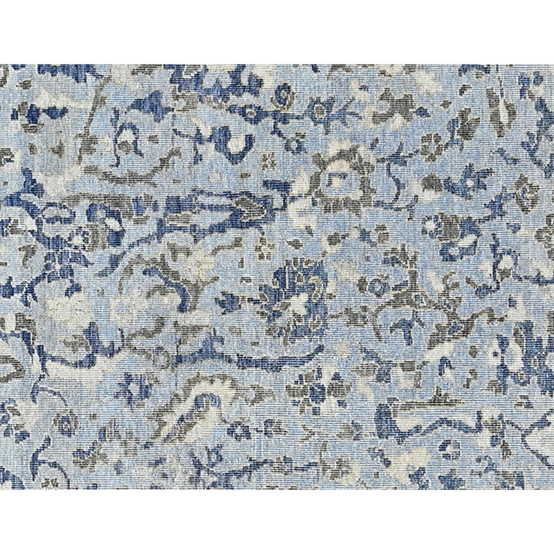 Tapis rectangulaire en laine noué à la main, Rectangle de 5 pi x 8 pi