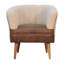 Bettye Upholstered Boucle Barrel Chair
