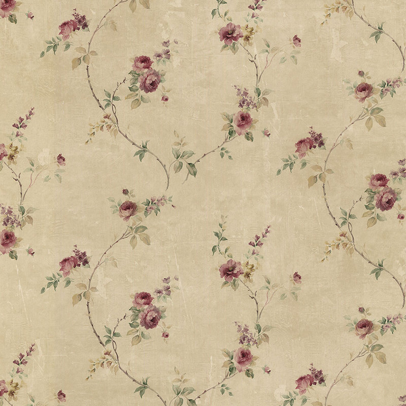 Stockard Floral Roll, Purple